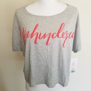 Lucy Unhindered Loose Crop Top S NWT